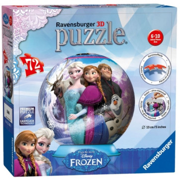 Puzzle 3D Frozen, 72 piese, RAVENSBURGER Puzzle 3D