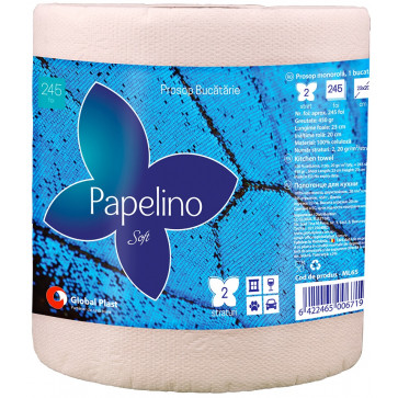 Prosop din hartie, 2 straturi, 245 foi, PAPELINO Soft