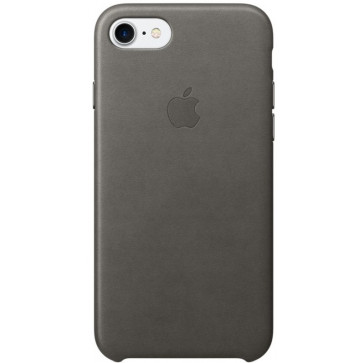 Husa de protectie APPLE pentru iPhone 7, piele, storm gray