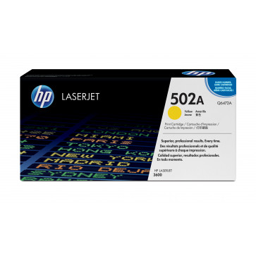 Toner, yellow, Nr. 502A, HP Q6472A