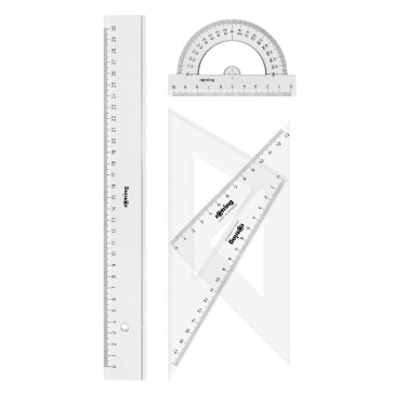 Set geometrie, 4 piese, ROTRING