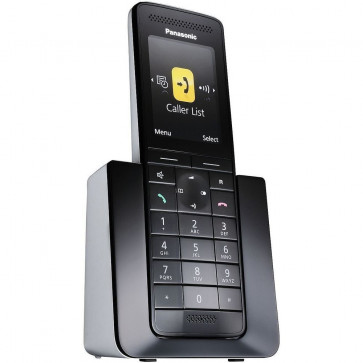 Telefon DECT PANASONIC Premium KX-PRS110FXW, negru, fara fir