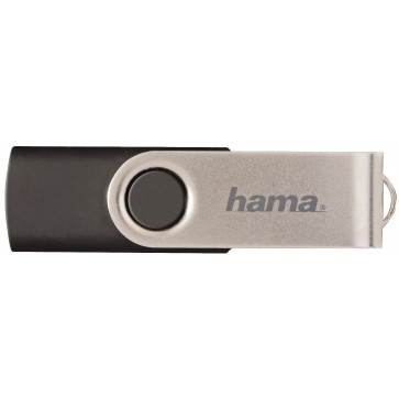 Stick USB HAMA Rotate 16GB negru/argintiu