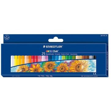 Creioane colorate pe baza de ulei, 25 culori/set, STAEDTLER Noris Club