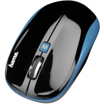 Mouse Wireless, 1200dpi, negru-albastru, HAMA AM-7600