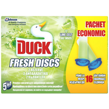 Rezerva DUCK Fresh Discs Lime, 12 discuri