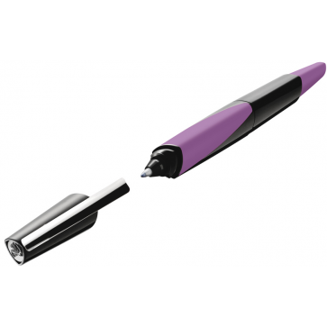 Roller cu grip, negru lucios/violet mat, 1 bucata/blister, PELIKAN th.INK