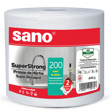 SA006054_Prosop din hartie, monorola, 2 straturi, 200 m pe rola (910 foi), SANO-1