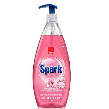SA7290108_Detergent lichid pentru vase 1L (litru), parfum de migdale, SANO Spark-1