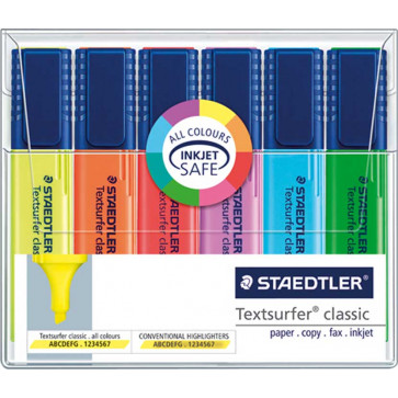 Textmarker 1-5mm, 6 culori/set, STAEDTLER Textsurfer classic