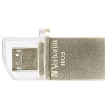 Stick USB 16GB VERBATIM Store n Go OTG USB 3.0, Gold