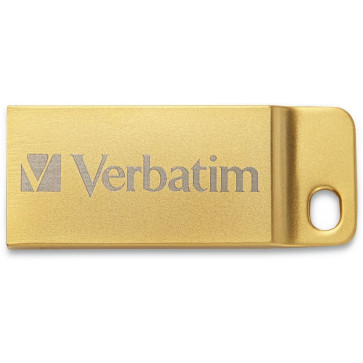 Stick USB 32GB VERBATIM Metal Exclusive USB 3.0, Gold