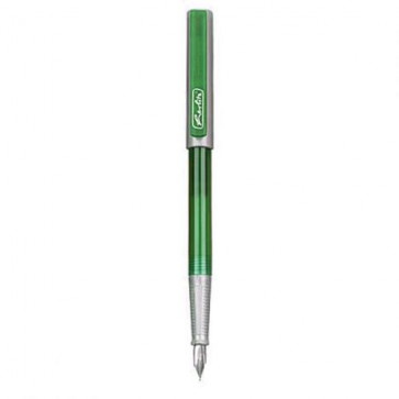 Stilou, verde/argintiu, HERLITZ Basic