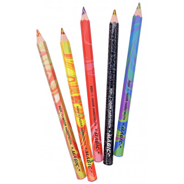 Creioane multicolore, 5 buc/set, KOH-I-NOOR Magic