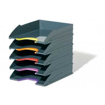Tavita pentru documente, 5 buc/set, diferite culori, DURABLE Varicolor