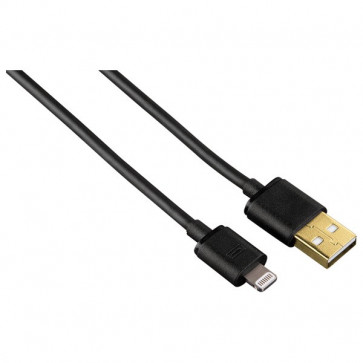 Cablu de date pentru iPhone 5 / 5S / 5C, negru, Hama