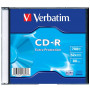 CD-R, 700MB, 52X, carcasa slim, VERBATIM Extra Protection