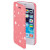 Husa Flip Cover pentru iPhone 5/5S, HAMA Luminous Stars Booklet, Pink/White
