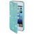 Husa Flip Cover pentru iPhone 5/5S, HAMA Luminous Stars Booklet, Mint/White