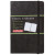 Bloc notes A6, velin, coperta din piele sintetica cu elastic, 96 file, negru, HERLITZ My Book Classic