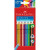 Creioane colorate, forma triunghiulara ergonomica, 12 culori/set, FABER CASTELL Grip 2001