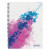 Caiet cu spira, A4, 70 file, matematica, punctat, HERLITZ Splash roz