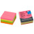 Notes autoadeziv cub, 50 x 50mm, 240 file/set, diferite culori intense, INFO NOTES