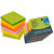 Notesuri autoadezive (6 seturi), 75 x 75mm, 100 file/set, diferite culori de primavara, INFO NOTES Spring