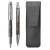 Set stilou + pix + etui, brown, Twin Chiselled, PARKER I.M. Premium