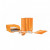 Caiet mecanic, A4, 2 inele DR, inel 25mm, carton laminat, portocaliu metalizat, LEITZ Wow