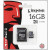 Card microSDHC 16GB KINGSTON, Class 4, Adaptor SD