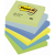 Notesuri autoadezive (6 seturi), 76 x 76mm, 100 file/set, diferite culori neon, POST-IT ”DREAMY” 654-MTDR