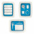Cutie pentru depozitare, cu capac, mare(A4), alb/albastru, LEITZ MyBox