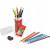 Creioane colorate + ascutitoare, 15 culori/set, FABER CASTELL