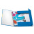 Dosar mapa din carton lucios, A4, XL, inchidere cu elastic, albastru intens, HERLITZ