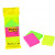 Notes autoadeziv (3 seturi), 38 x 51mm, 100 file/set, diferite culori neon, POST-IT