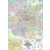 Harta plastifiata, Bucuresti plan oras administrativ-rutiera, 140 x 100cm, AMCO PRESS