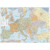 Harta plastifiata, Europa politica si rutiera, 140 x 100cm, AMCO PRESS