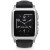 SmartWatch VECTOR Watch Meridian, argintiu, curea din piele neagra