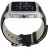 SmartWatch VECTOR Watch Meridian, argintiu, curea din piele neagra
