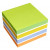 Notes autoadeziv cub, 75 x 75mm, 450 file/set, diferite culori de primavara, INFO NOTES Mix
