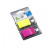 Index autoadeziv, din plastic, 25 x 43mm, 25 indecsi/culoare, galben si roz/set, INFO NOTES