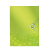 Mapa din plastic, A4, cu elastic, verde metalizat , LEITZ WOW