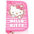 Penar, roz, doua extensii, HELLO KITTY Dungi