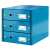 Suport pentru documente cu 3 sertare, albastru, LEITZ Click & Store