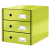 Suport pentru documente cu 3 sertare, verde, LEITZ Click & Store