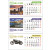 Calendar birou 100% personalizabil, 7 file, print fata-verso