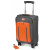 Troller, portocaliu/gri, din piele de bovina si nylon, FEDON Travel Web Trolley-S