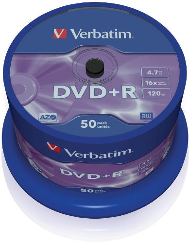 DVD+R, 4.7GB, 16X, 50 buc/bundle, VERBATIM Matt Silver