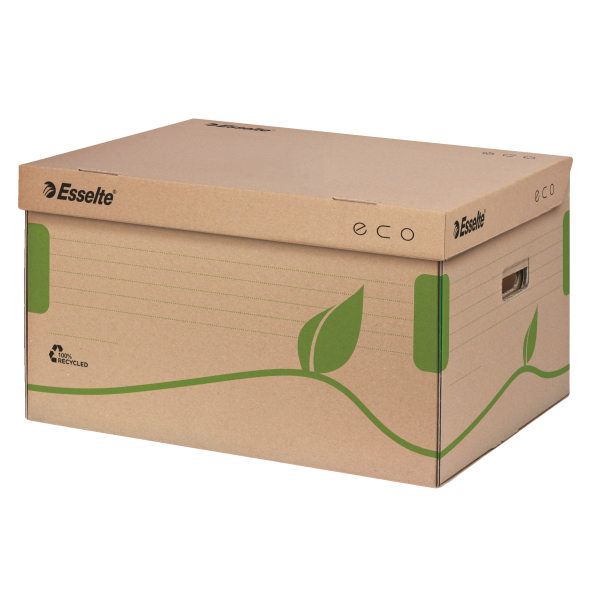 Container pentru arhivare pentru cutii 8/10 cm, cu capac, 345 x 242 x 439mm, ESSELTE Eco
